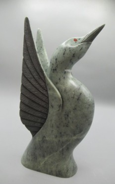 Loon Taking Flight by Cyril Henry #1461 / 12"H (SOLD)