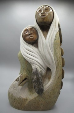 Mother & Daughter by Dale Isaacs #1348 / 16.5"H(SOLD)