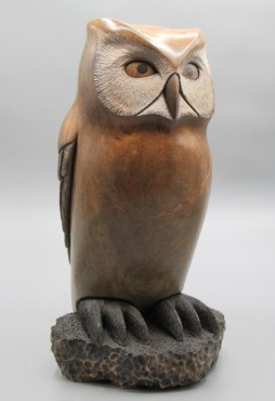 Horned Owl by Cyril Henry #1491 / 12"H(SOLD)
