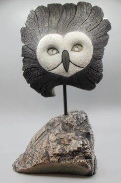 Owl in Flight by Cyril Henry #1303 / 18"H(SOLD)