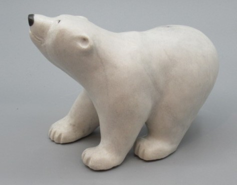Scenting Polar Bear by Manasie Akpaliapik #1411 / 6"L