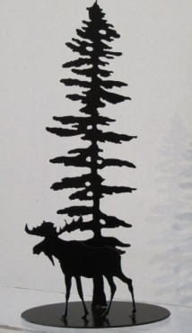 Moose & Sitka Tree 