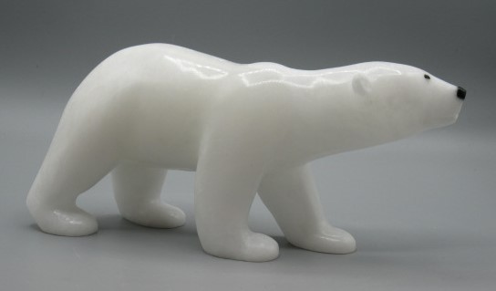 Polar Bear by Peter Mitchell #1529 / 9"L(SOLD)